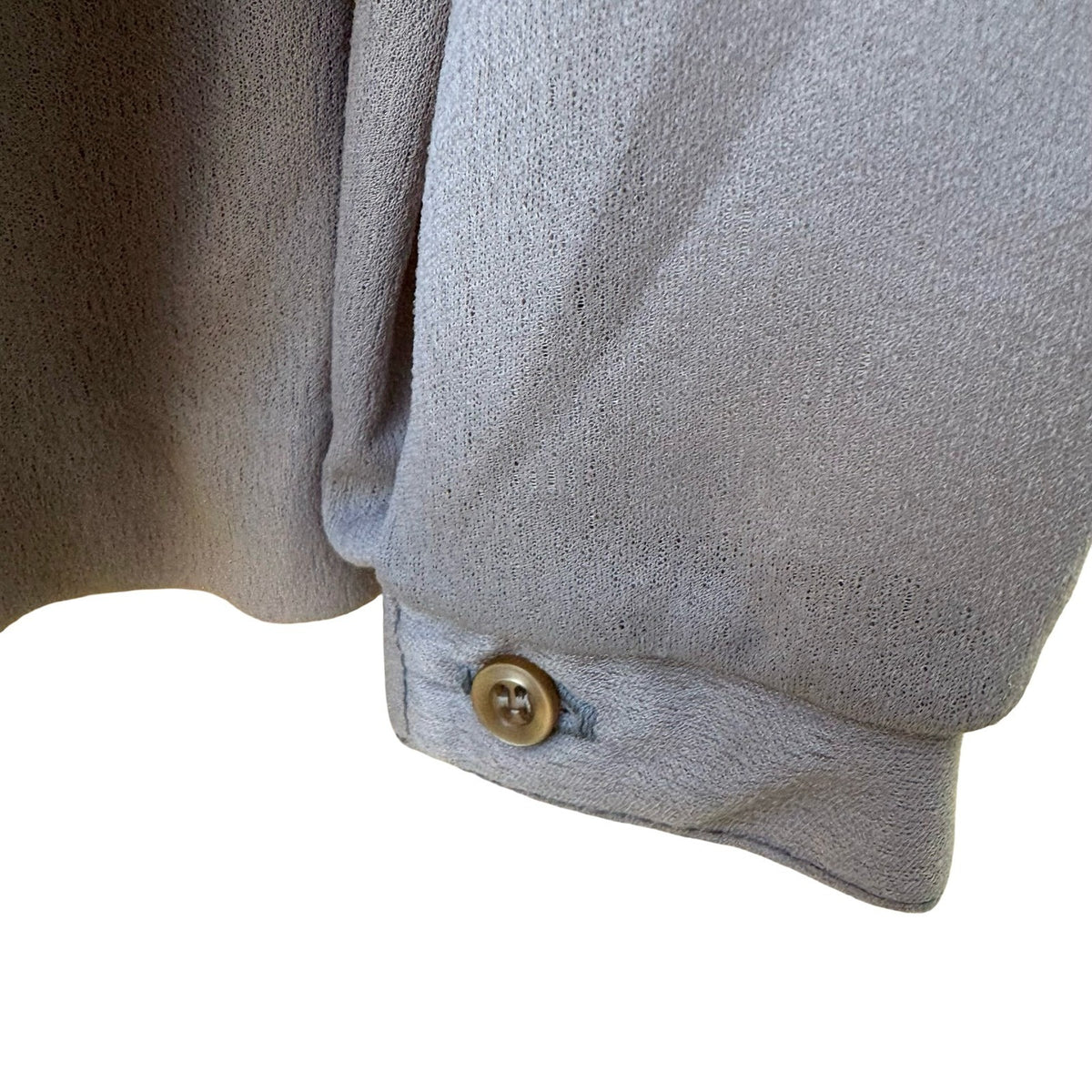 Lord Henri Vintage 70s 80s Secretary Minimalist Blouse Stand Collar Pleated L