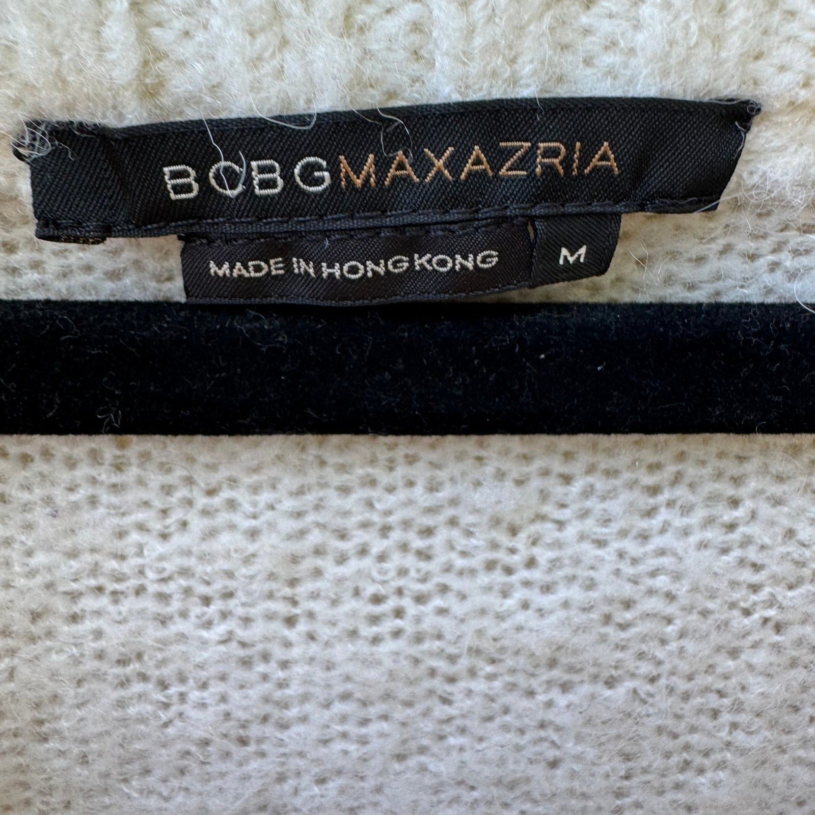 BCBG MAXAZRIA Coquette Minimalist Cowl Neck Soft Girl Feminine Open Knit Sweater