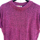 Switch Liz Claiborne Vintage 90s Purple Marled Knit Retro Sweater M Grannycore Academia 3 image