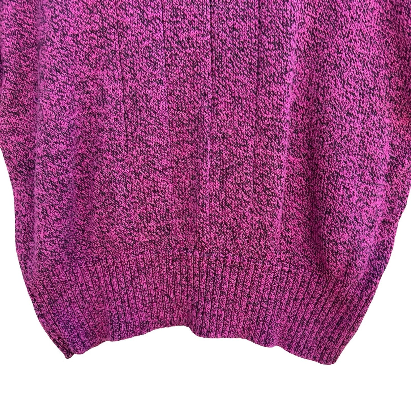 Liz Claiborne Vintage 90s Purple Marled Knit Retro Sweater M Grannycore Academia