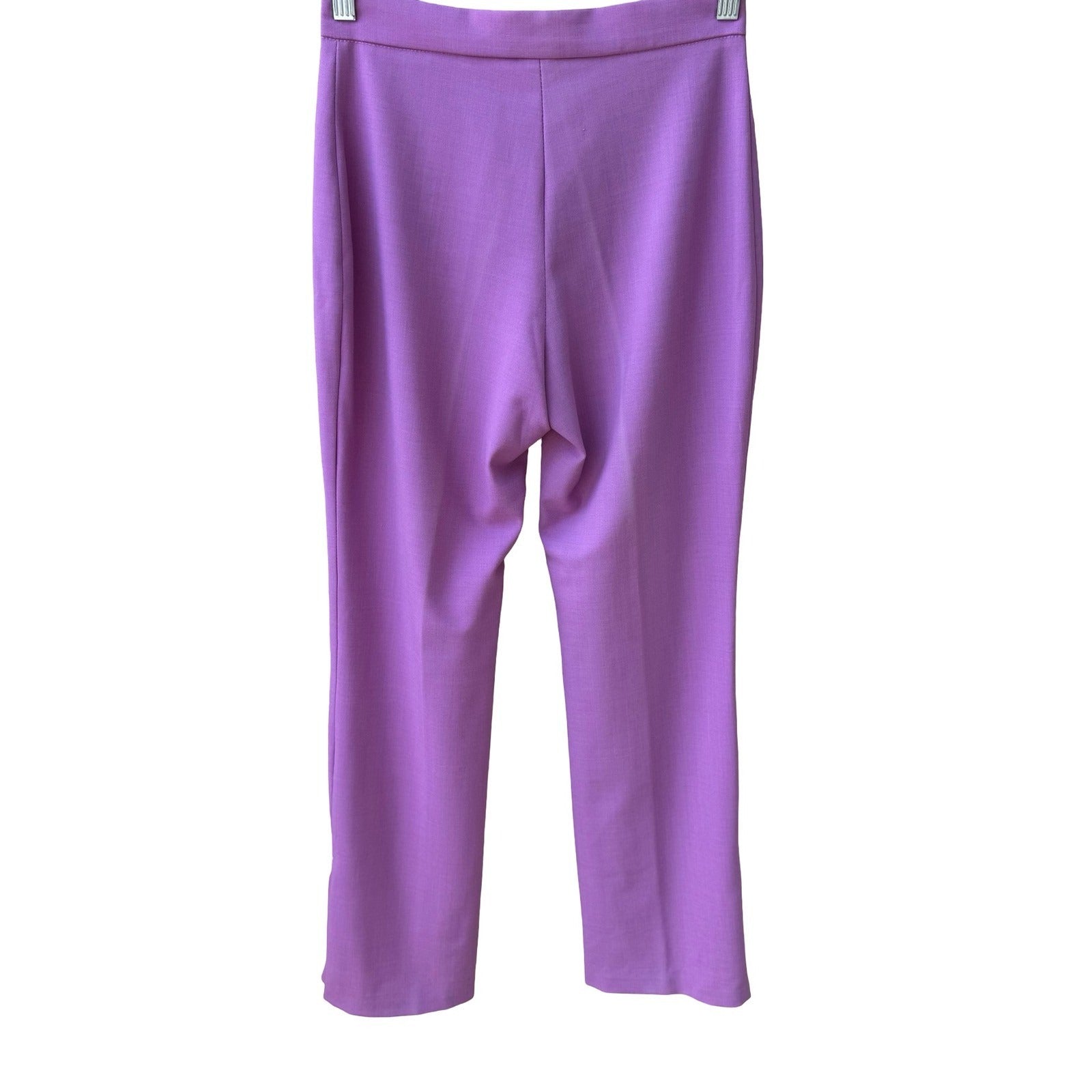 Sharagano Paris Vintage Y2K Tailored Purple Ankle Zip Pants Professional Career