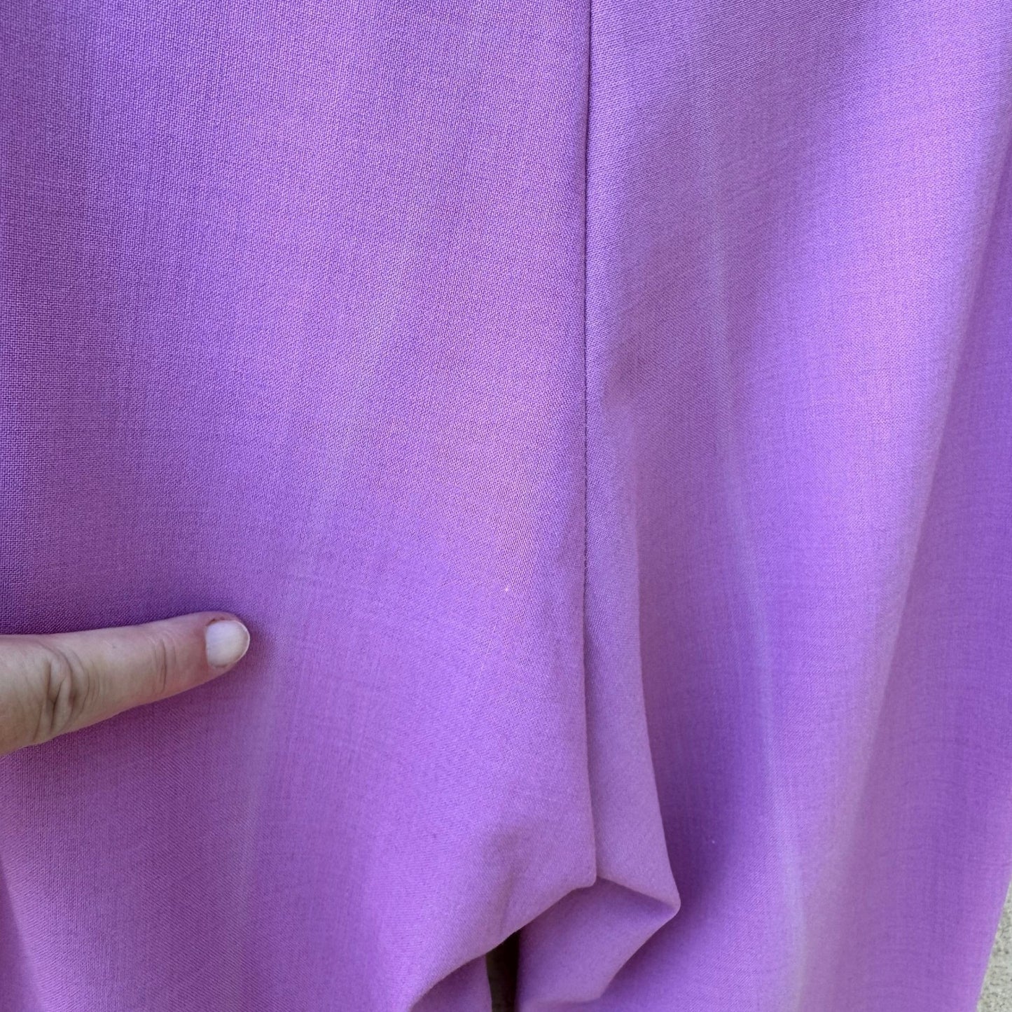 Sharagano Paris Vintage Y2K Tailored Purple Ankle Zip Pants Professional Career