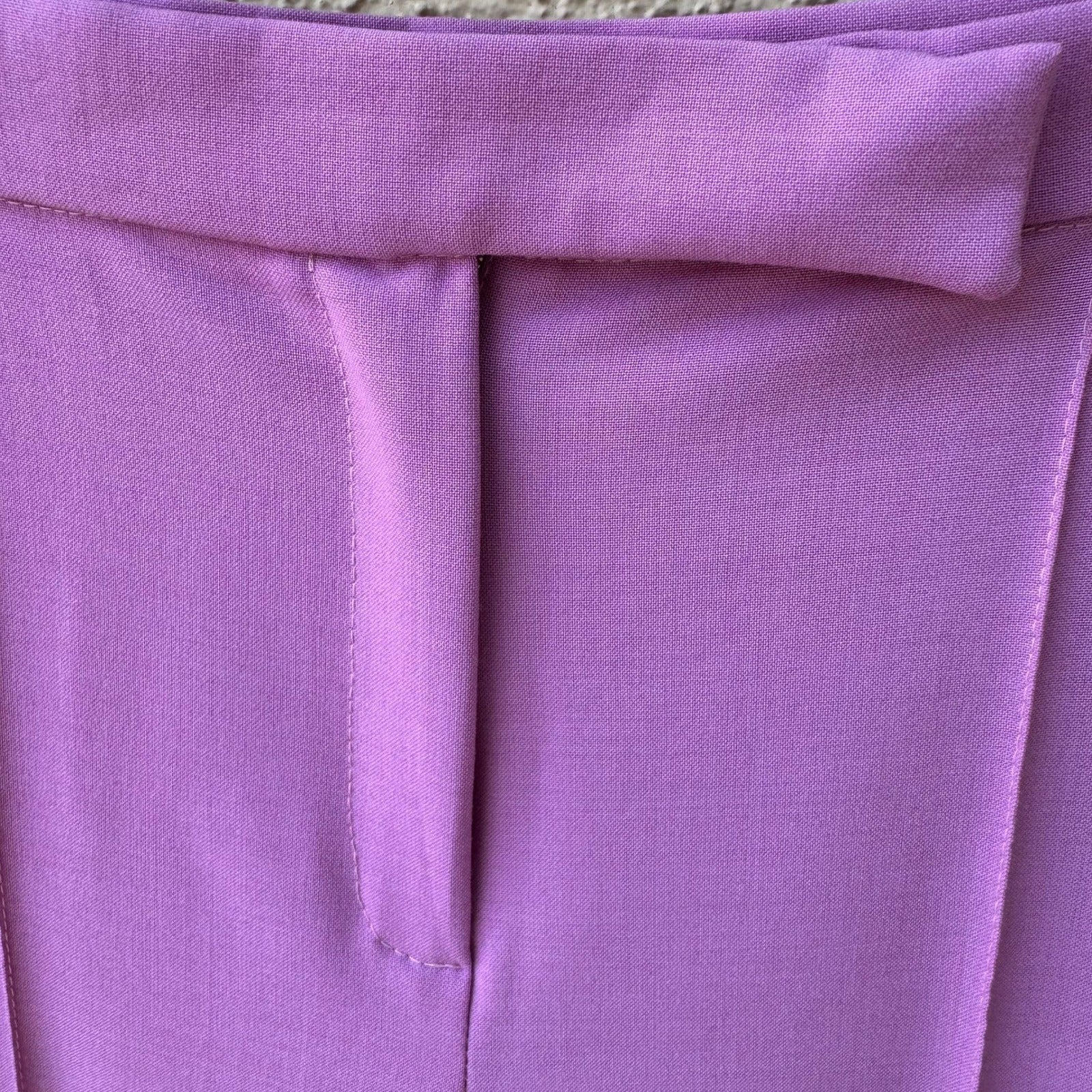 Sharagano Paris Vintage Y2K Tailored Purple Ankle Zip Pants Professional Career
