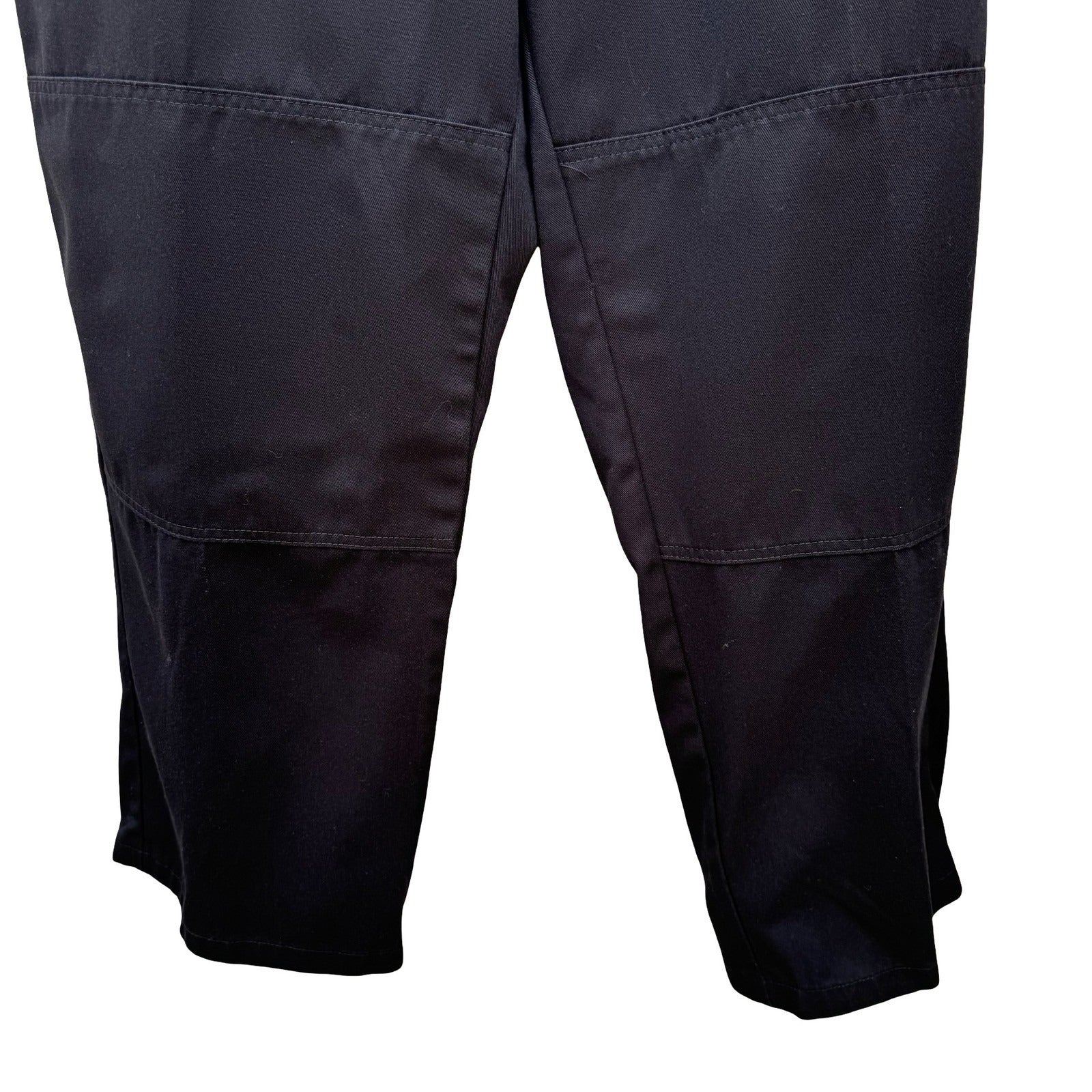 Dickies Mens Loose Fit Double Knee Work Pants Black Straight Leg Utility Trouser