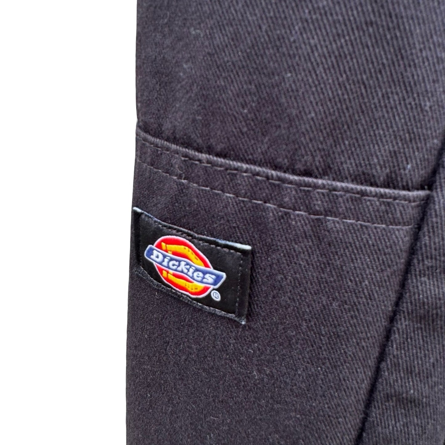 Dickies Mens Loose Fit Double Knee Work Pants Black Straight Leg Utility Trouser
