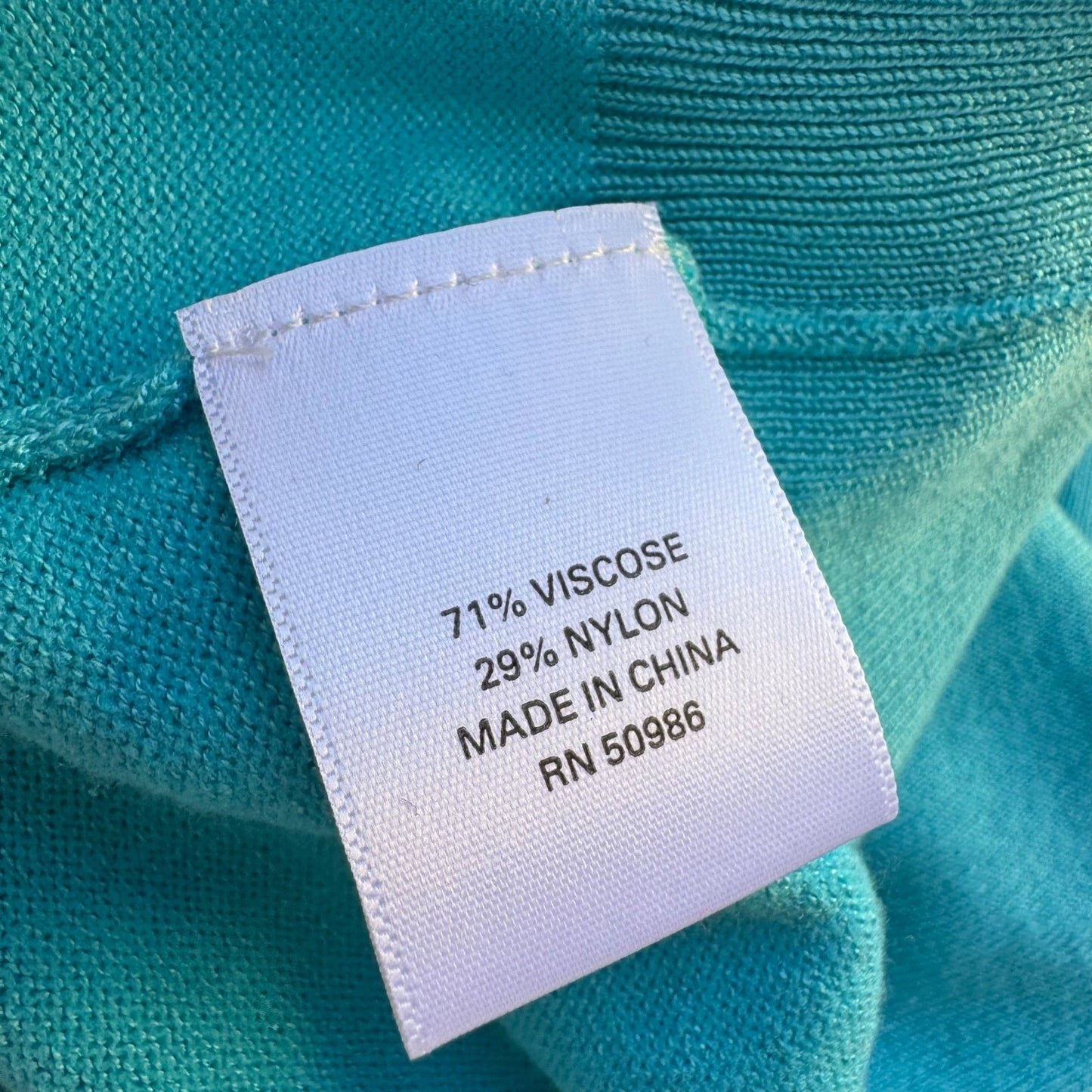 Jeanne Pierre Coastal Preppy Layering Puff Shoulder Cardigan Sweater Blue L NEW