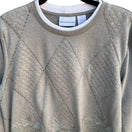 Switch Alfred Dunner Womens Quilted Sweatshirt M Green Floral Embellished Pullover 3 image