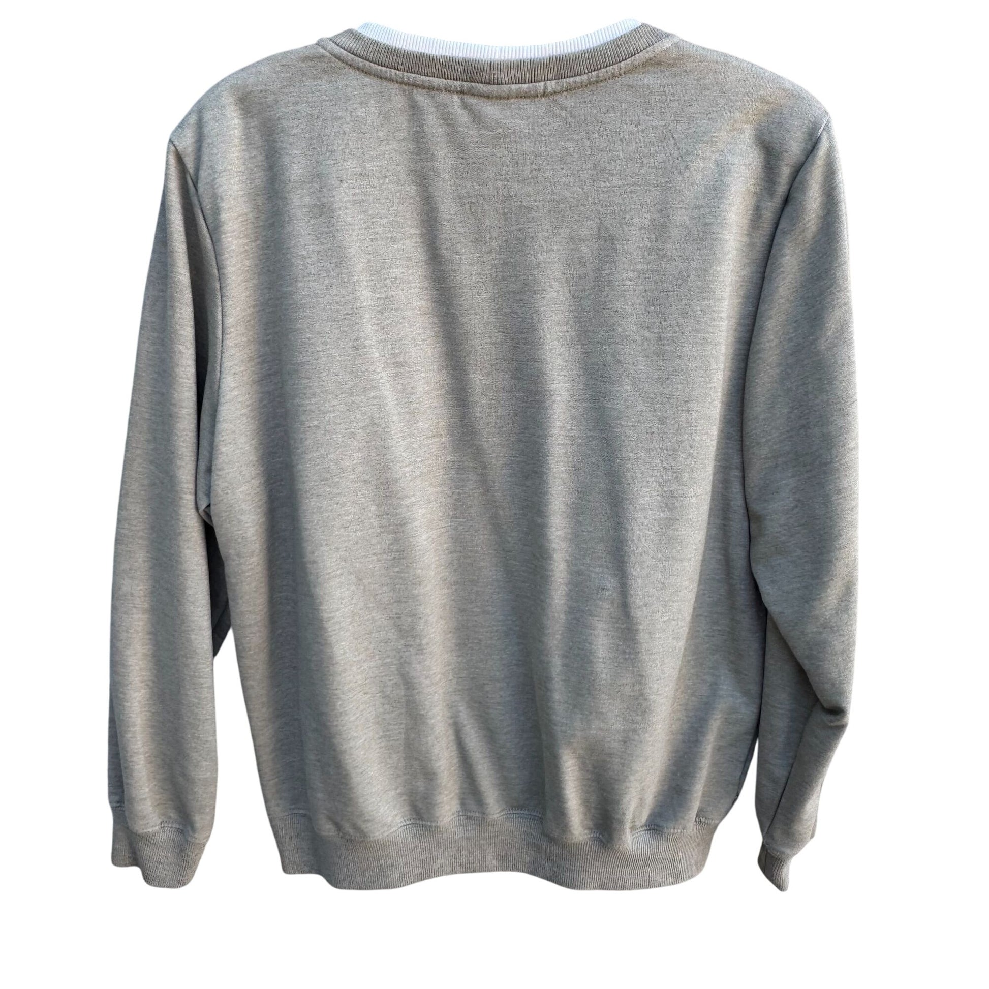 Alfred Dunner Womens Quilted Sweatshirt M Green Floral Embellished Pullover