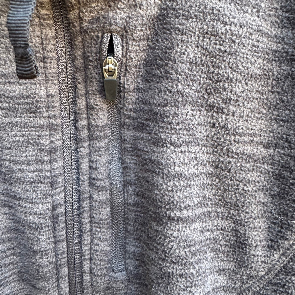 Jackson Hole Gorpcore Outdoor Techwear Zip Space Dye Fleece Jacket Mens Gray L