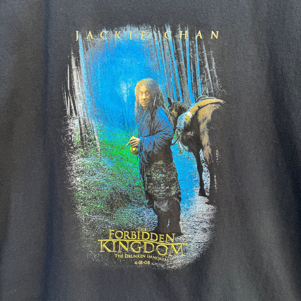 The Forbidden Kingdom Vintage Jackie Chan T-Shirt Black Graphic Tee Lionsgate