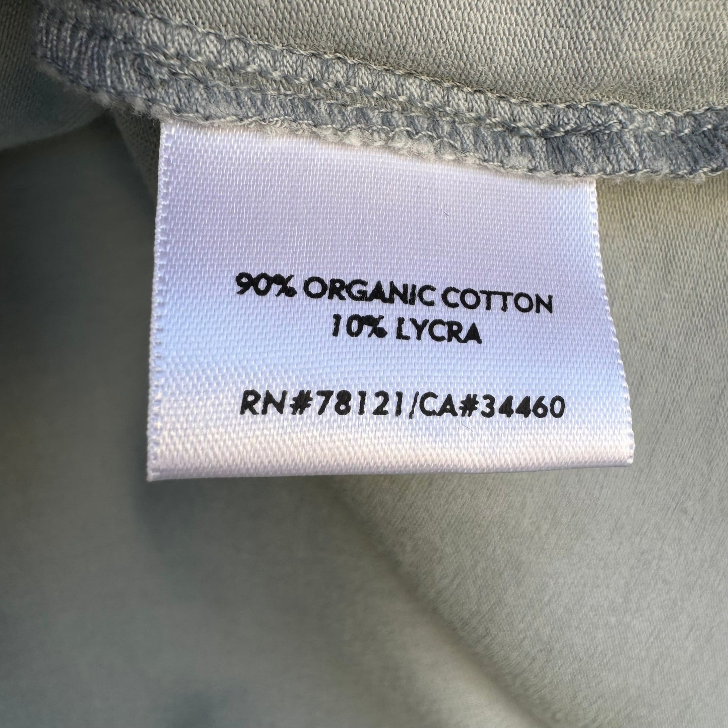 Eileen Fisher Womens Organic Cotton Scoop Neck Tank Top Blue Grey U0461M Size L