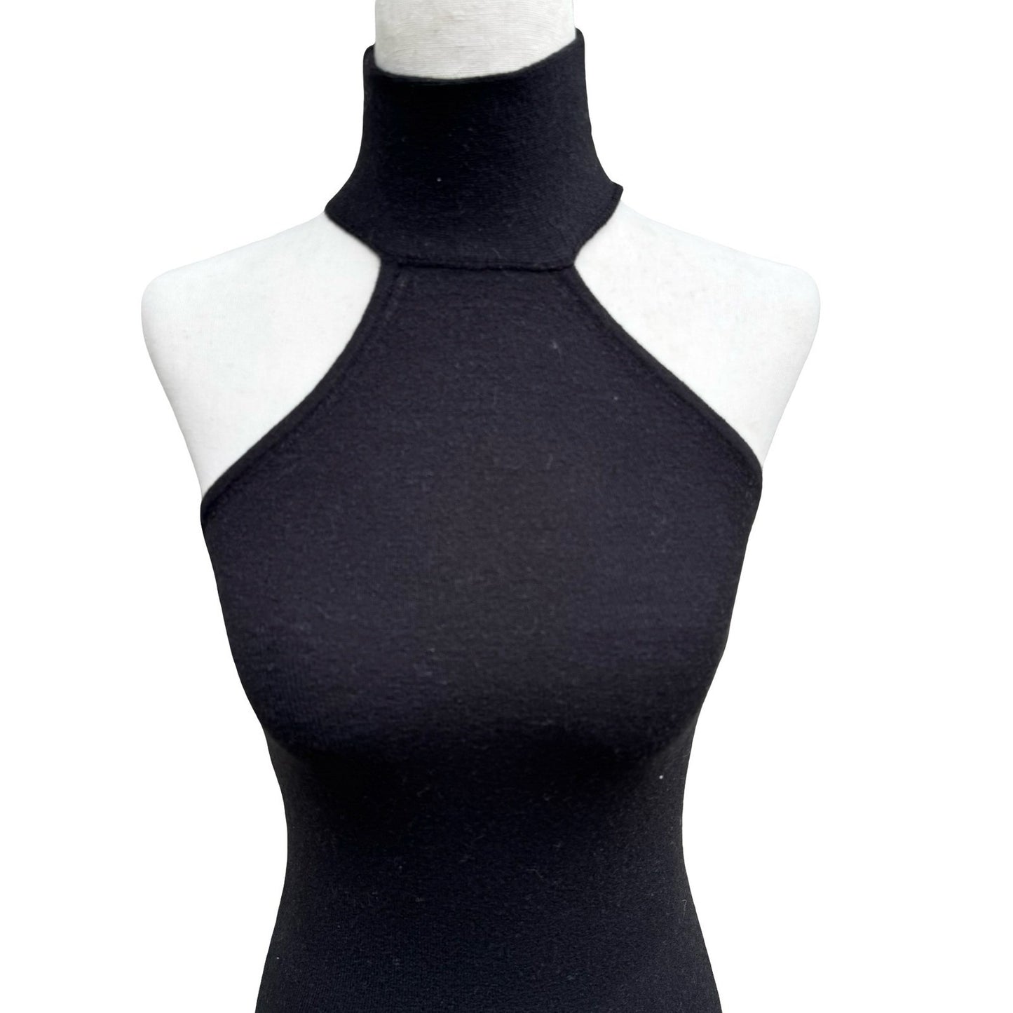 Guess Collection Vintage Wool Blend Halter Turtleneck Sweater Tank Top Womens S