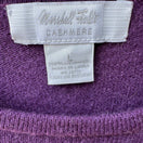 Switch Marshall Fields Vintage Cashmere Quiet Luxury Preppy Minimalist Sweater Purple L 2 image