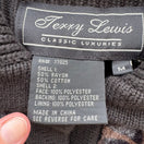 Switch Terry Lewis Classic Luxury Leopard Faux Fur Ribbed Cardigan Sweater Black M New 2 image