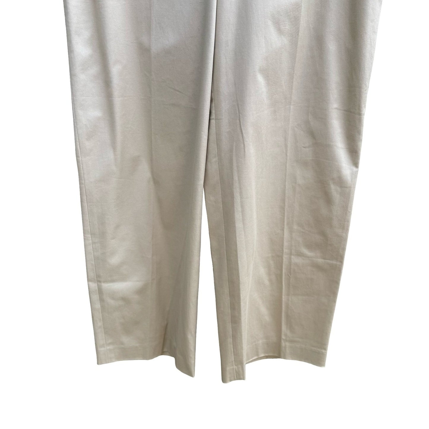 Bloomingdales Coastal Minimalist Quiet Luxury Tailored Pants Tan Womens 14 NEW