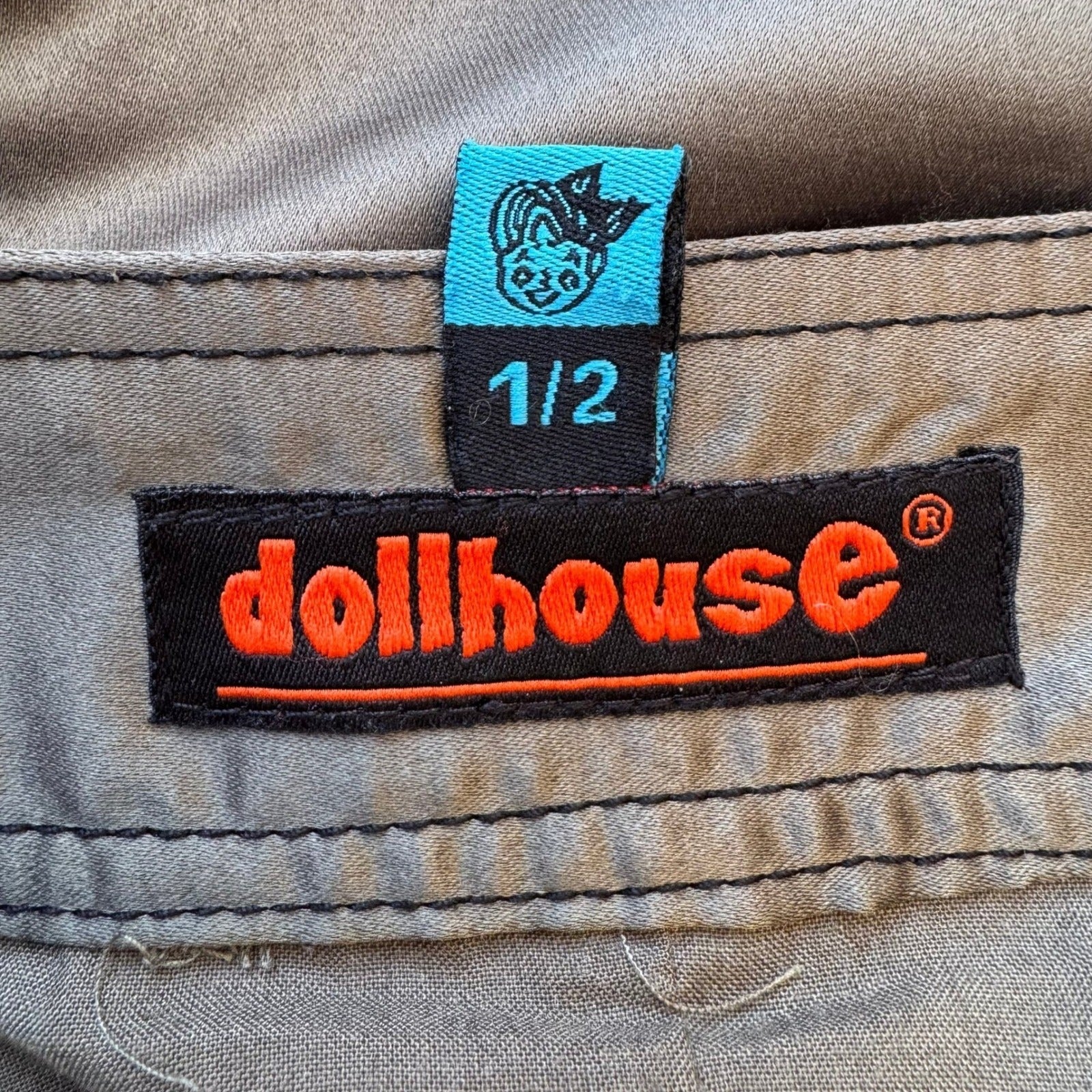 Dollhouse Y2K Grunge Sleaze Cybercore Metallic Grey Satin Mermaid Flared Skirt