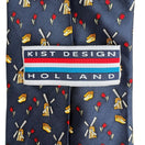 Switch Kist Design Holland Mens Blue Silk Tie Windmill Tulip Wooden Clogs Motif Necktie 3 image