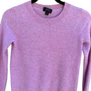 Switch J.Crew Cashmere Preppy Crewneck Sweater Orchid Pink Womens XS Soft Knit Luxury 3 image