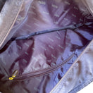 Switch NaRaYa Navy Crinkle Textured Dual Handles &amp; Zipper Closure Handbag Totebag 3 image