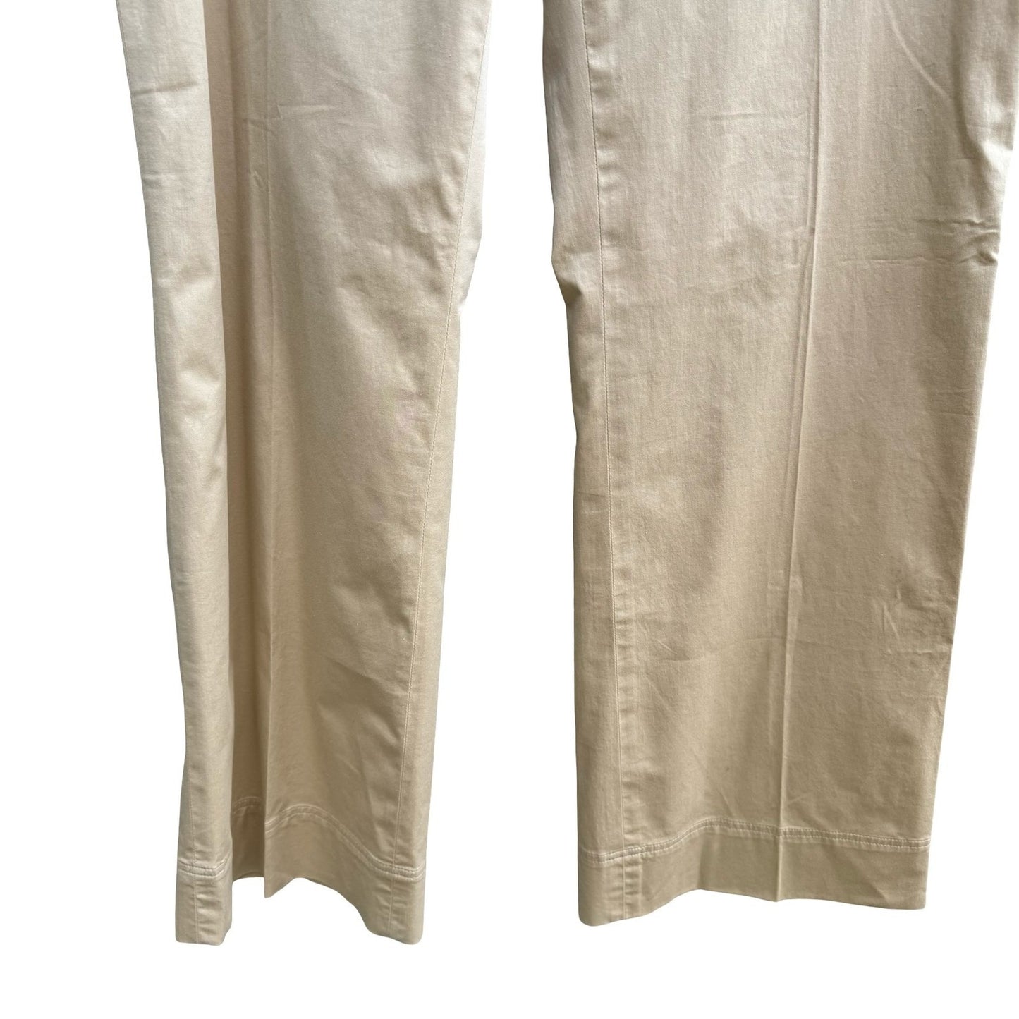 Banana Republic Coastal Khaki Stretch Cotton Minimalist Chino Pants Women 14 New