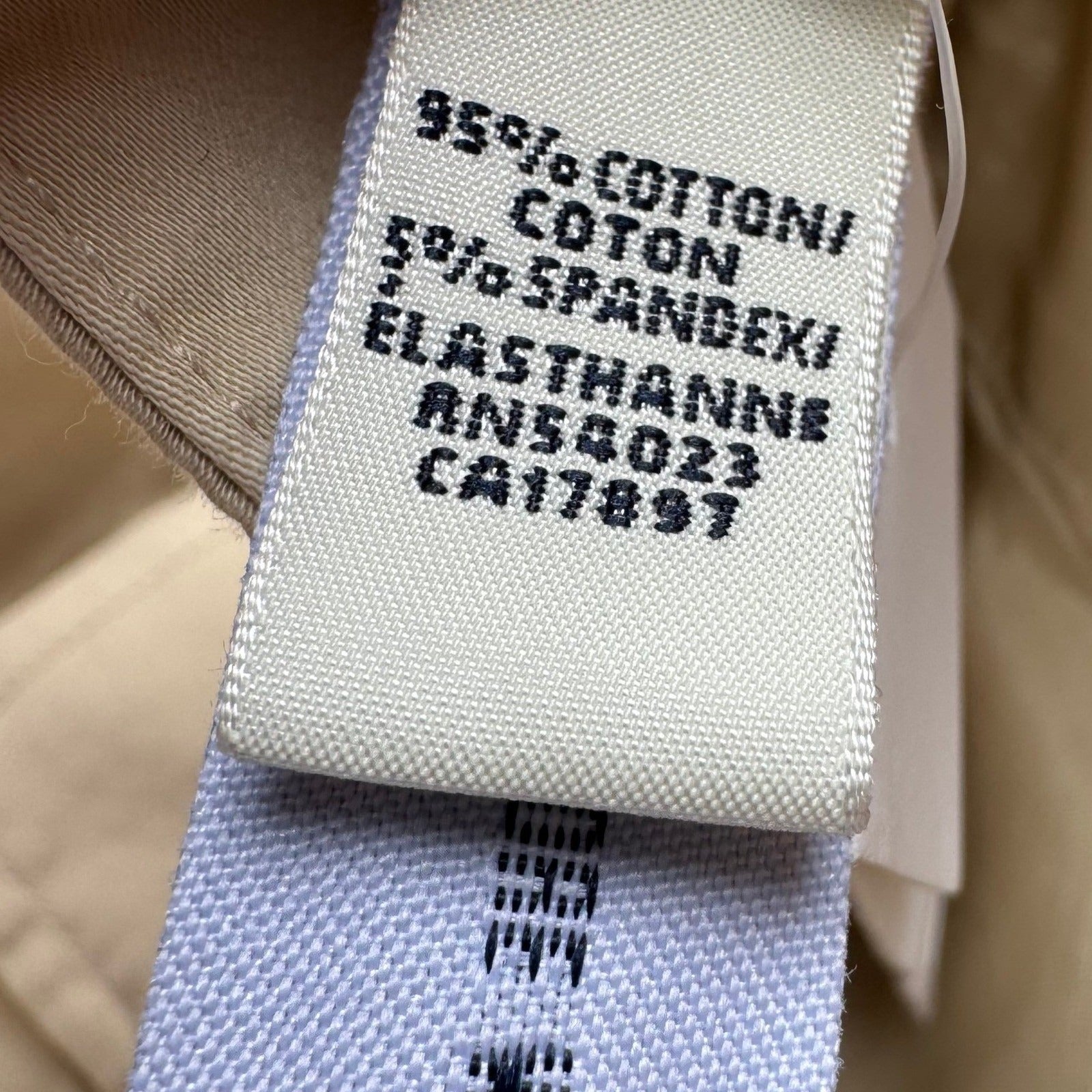 Banana Republic Coastal Khaki Stretch Cotton Minimalist Chino Pants Women 14 New
