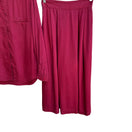 Switch Mixit Vintage Womens Burgundy Long Sleeve High Collar Shirt Pleated Skirt Set S 3 image