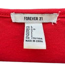 Switch Forever 21 Womens Sweet Like Honey Graphic Babydoll Tee Red Short Sleeve Shirt L 2 image