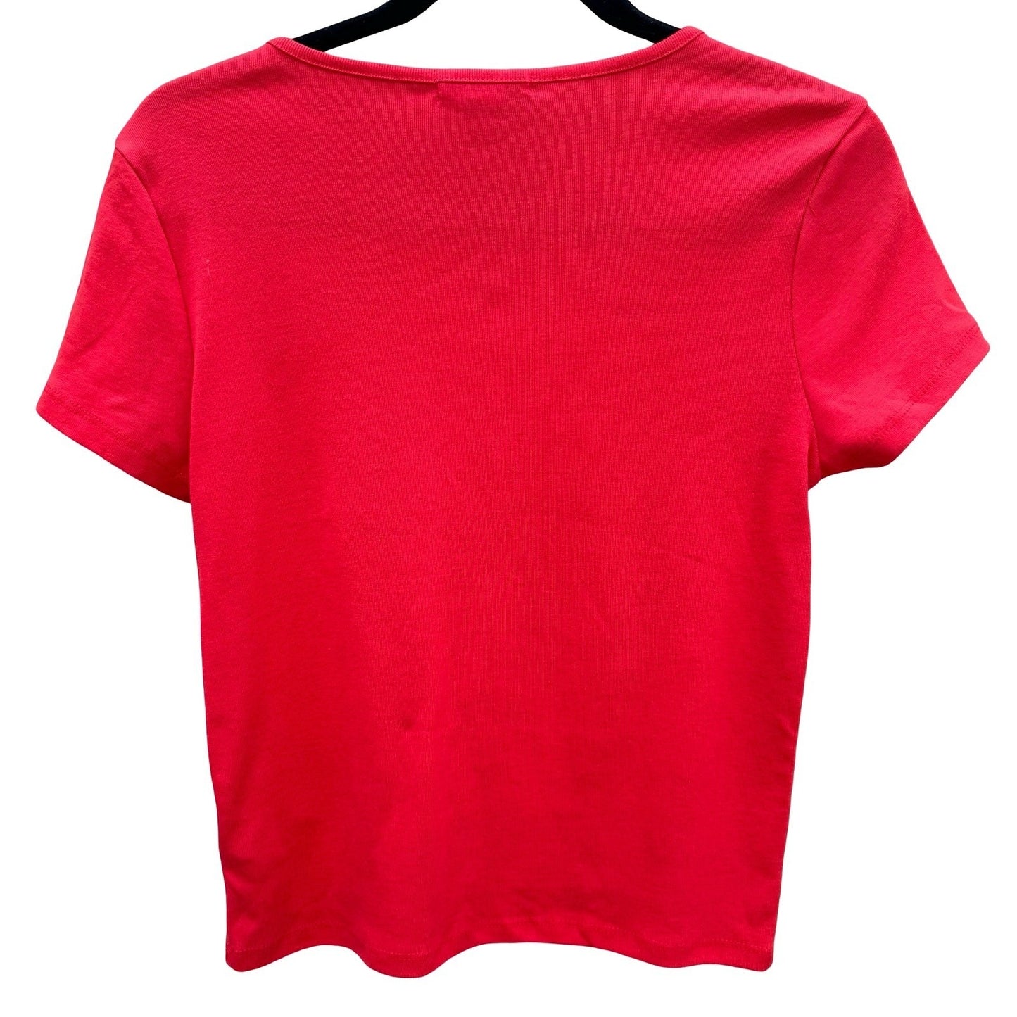 Forever 21 Womens Sweet Like Honey Graphic Babydoll Tee Red Short Sleeve Shirt L