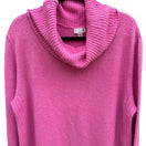 Switch So Womens Cowl Neck Stretch Knit Long Sleeve Oversize Barbie Pink Sweater New M 2 image