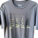 Switch Star Wars Abbey Road Parody Darth Vader Stormtrooper Graphic T-Shirt Gray L 3 image