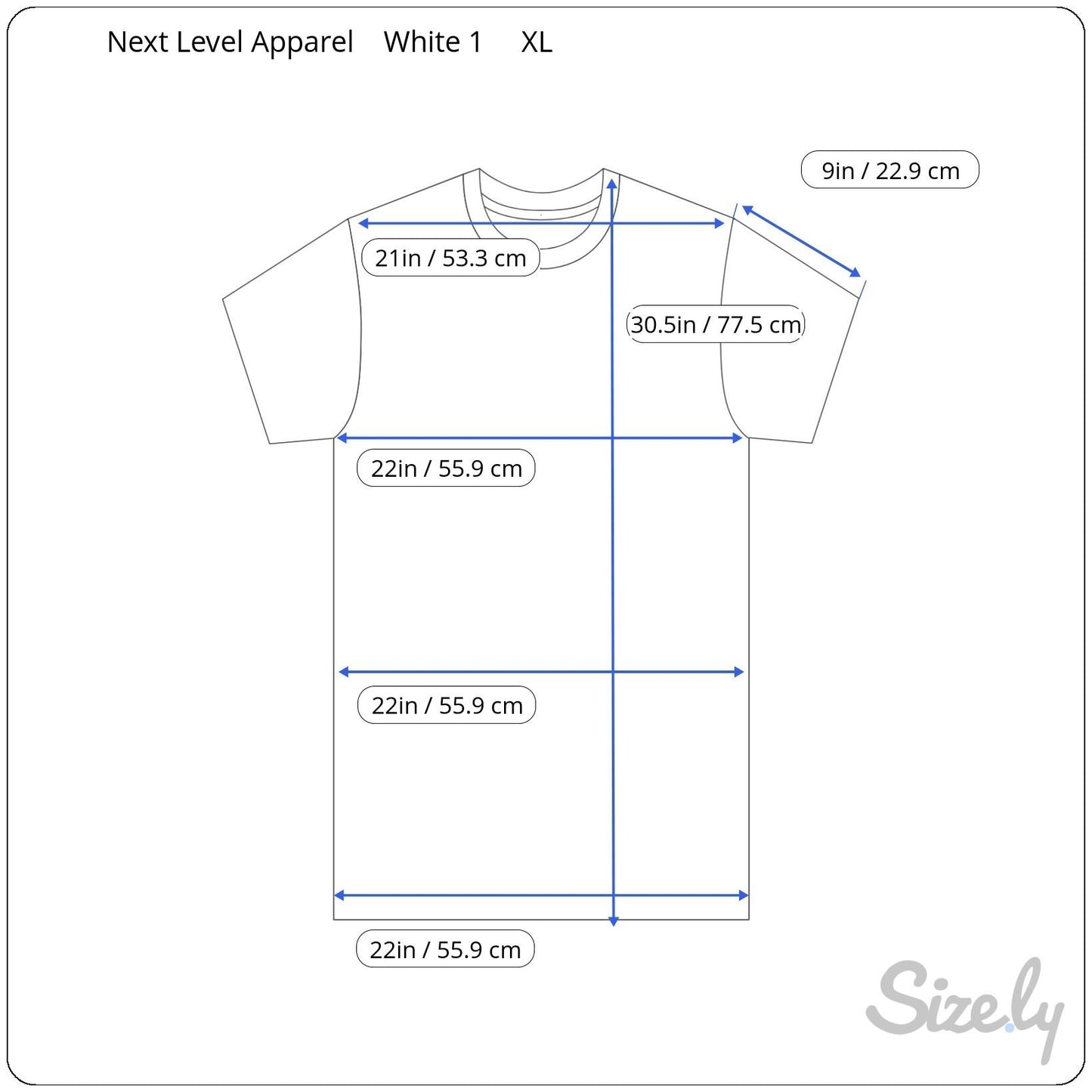 Next Level Apparel Mens White Cotton Crew Neck Short Sleeve T-Shirts XL 2 Pack