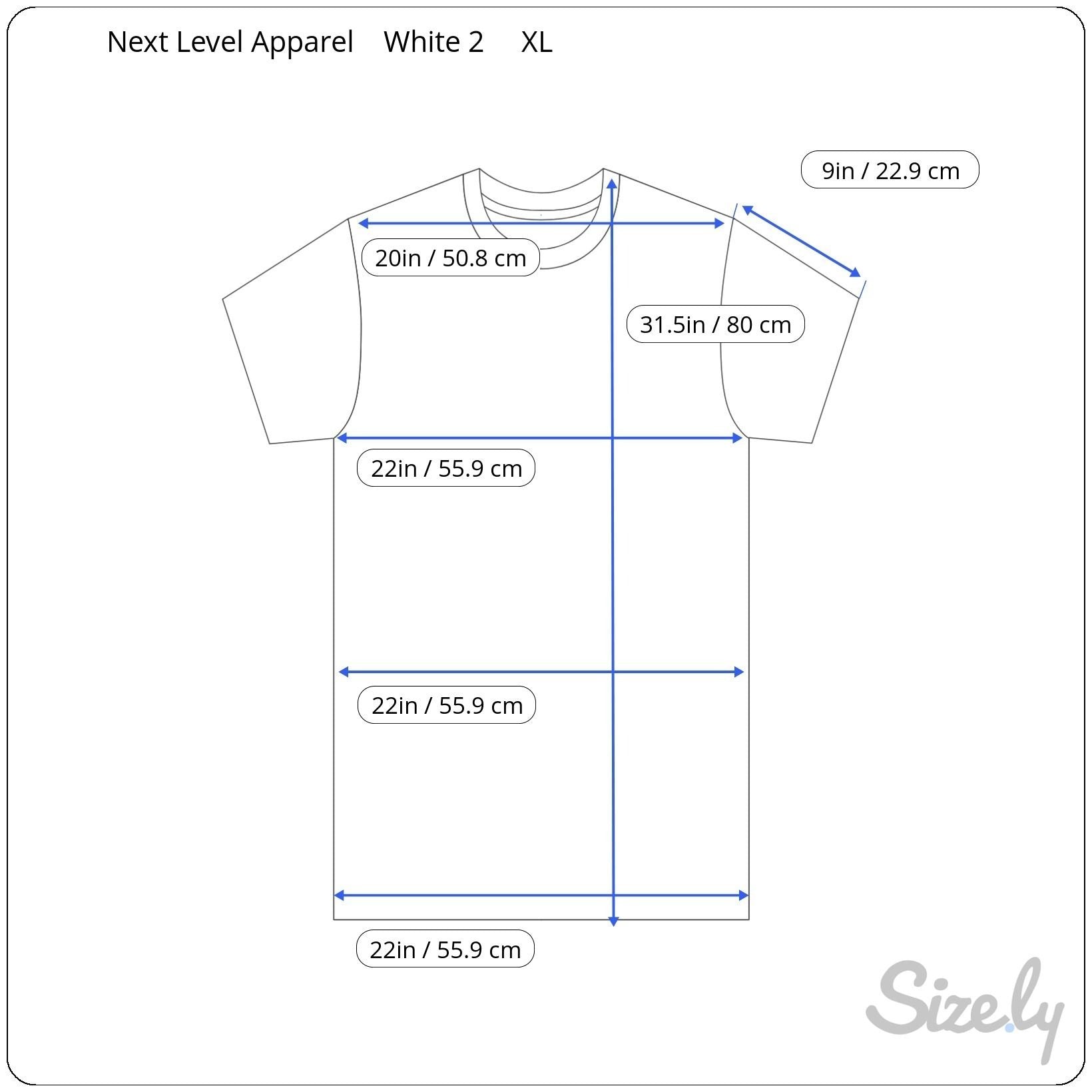 Next Level Apparel Mens White Cotton Crew Neck Short Sleeve T-Shirts XL 2 Pack