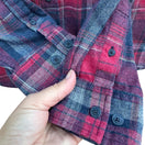 Switch Weatherproof Vintage Mens Red Blue Plaid Flannel Long Sleeve Outdoor Grunge Shirt L 3 image