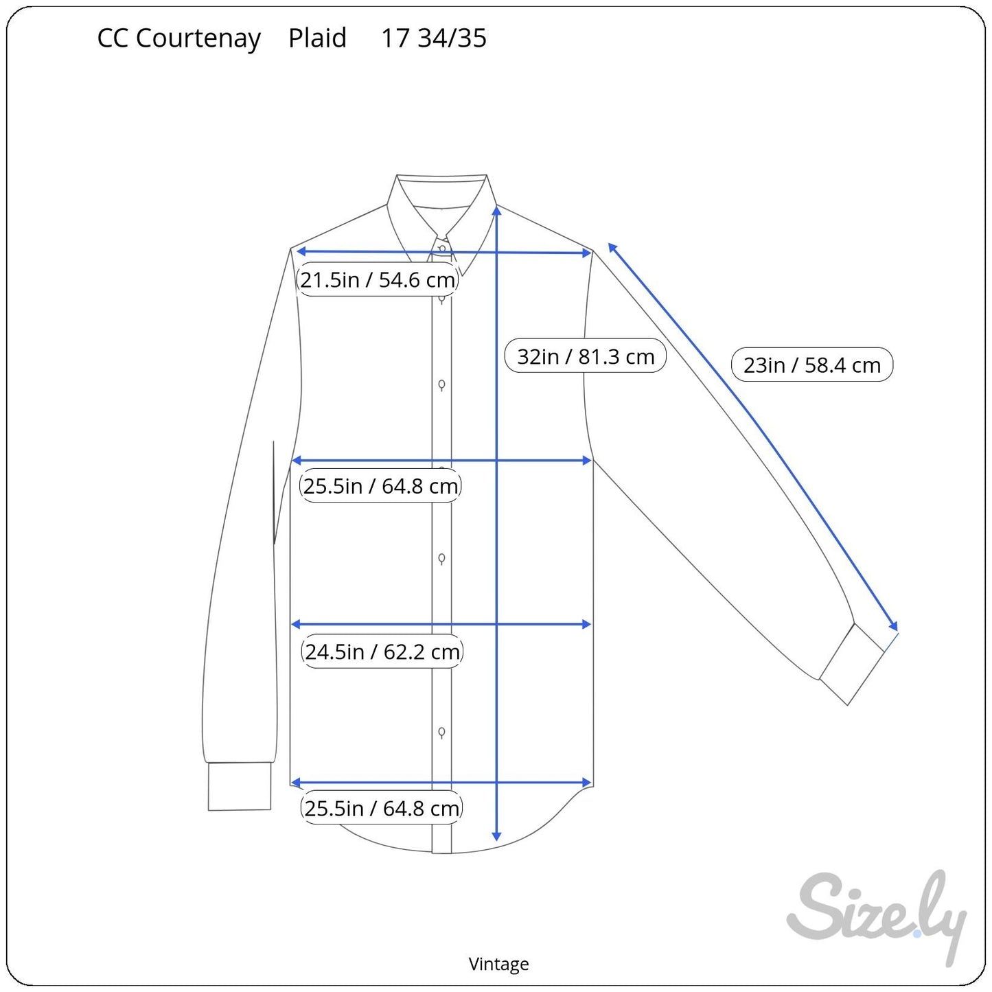 CC Courtenay Vintage Mens Red Plaid Grunge Long Sleeve Cotton Button-Down Shirt L