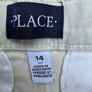 Switch The Childrens Place Girls Millstone Beige Stretch Chino Pants Belt Size 14 NEW 2 image