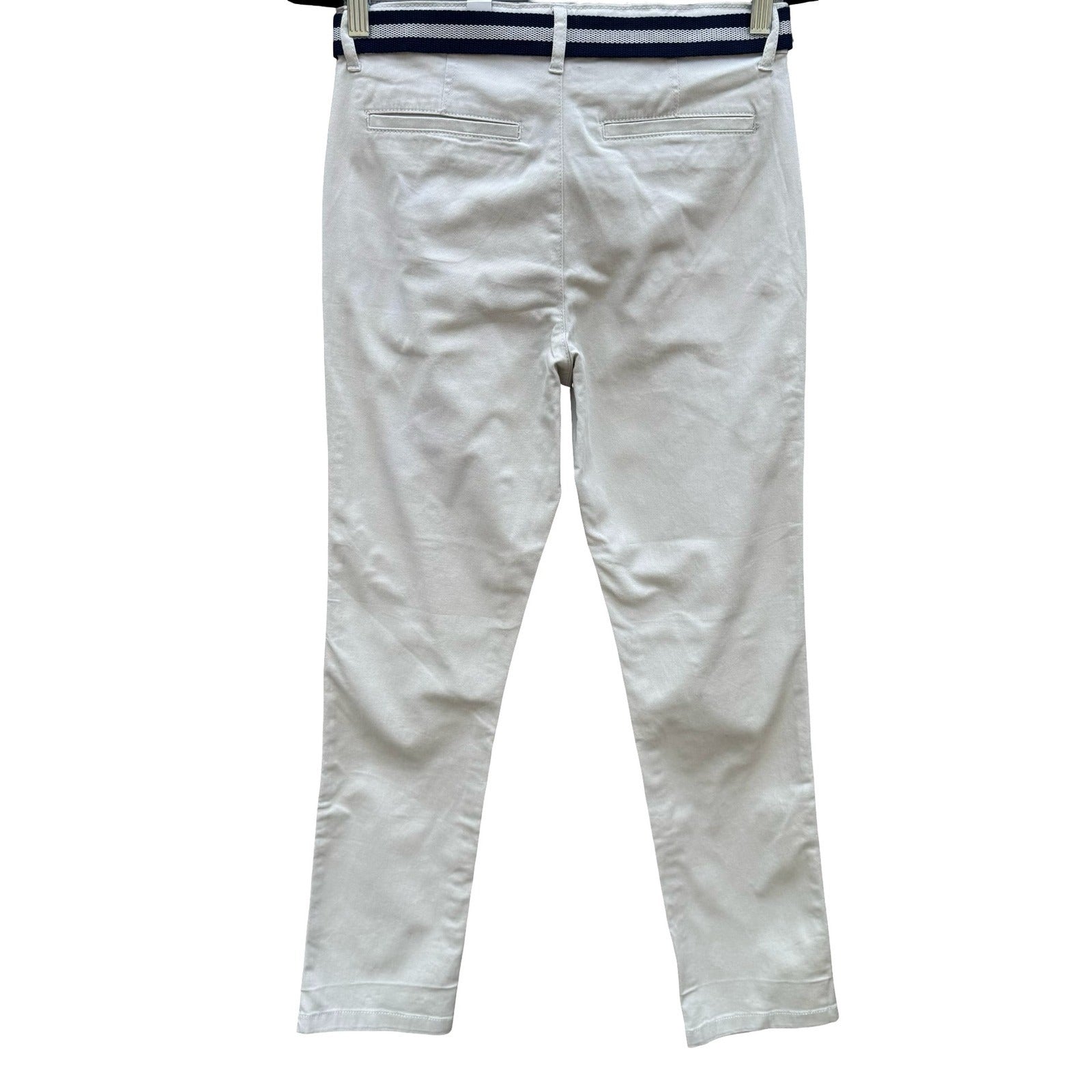 The Childrens Place Girls Millstone Beige Stretch Chino Pants Belt Size 14 NEW