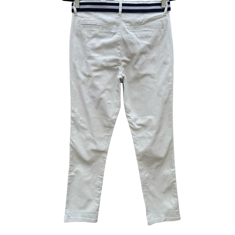 The Childrens Place Girls Millstone Beige Stretch Chino Pants Belt Size 14 NEW