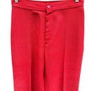Switch Levi Strauss Vintage 70s Womens Brick Red High Waist Linen Wide Leg Pants 28x31 3 image