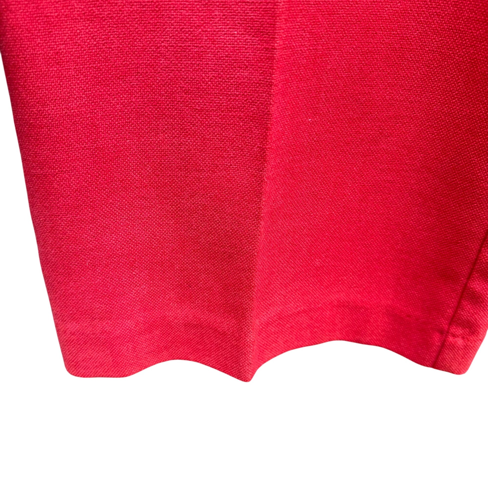 Levi Strauss Vintage 70s Womens Brick Red High Waist Linen Wide Leg Pants 28x31