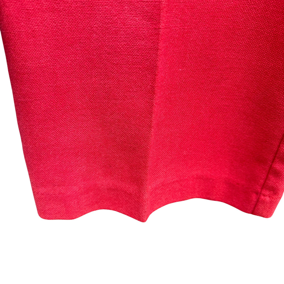 Levi Strauss Vintage 70s Womens Brick Red High Waist Linen Wide Leg Pants 28x31