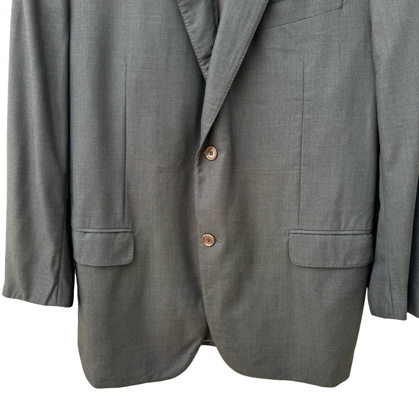 Mabro Alandales Mens 40R Super 130s Wool Blazer Brown Made Italy Luxury Office