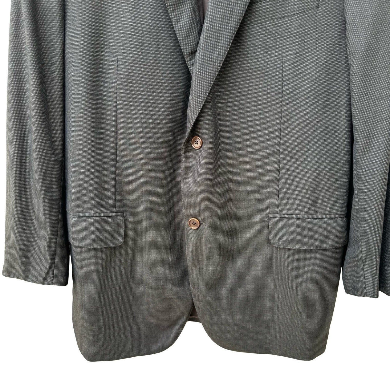 Mabro Alandales Mens 40R Super 130s Wool Blazer Brown Made Italy Luxury Office