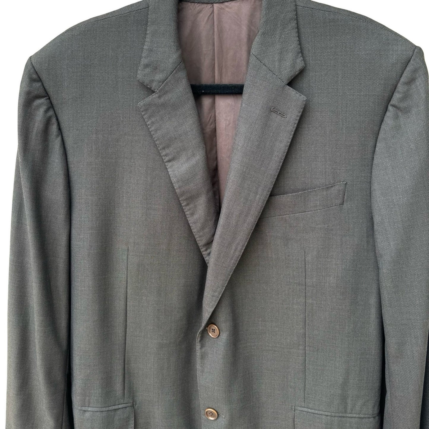 Mabro Alandales Mens 40R Super 130s Wool Blazer Brown Made Italy Luxury Office