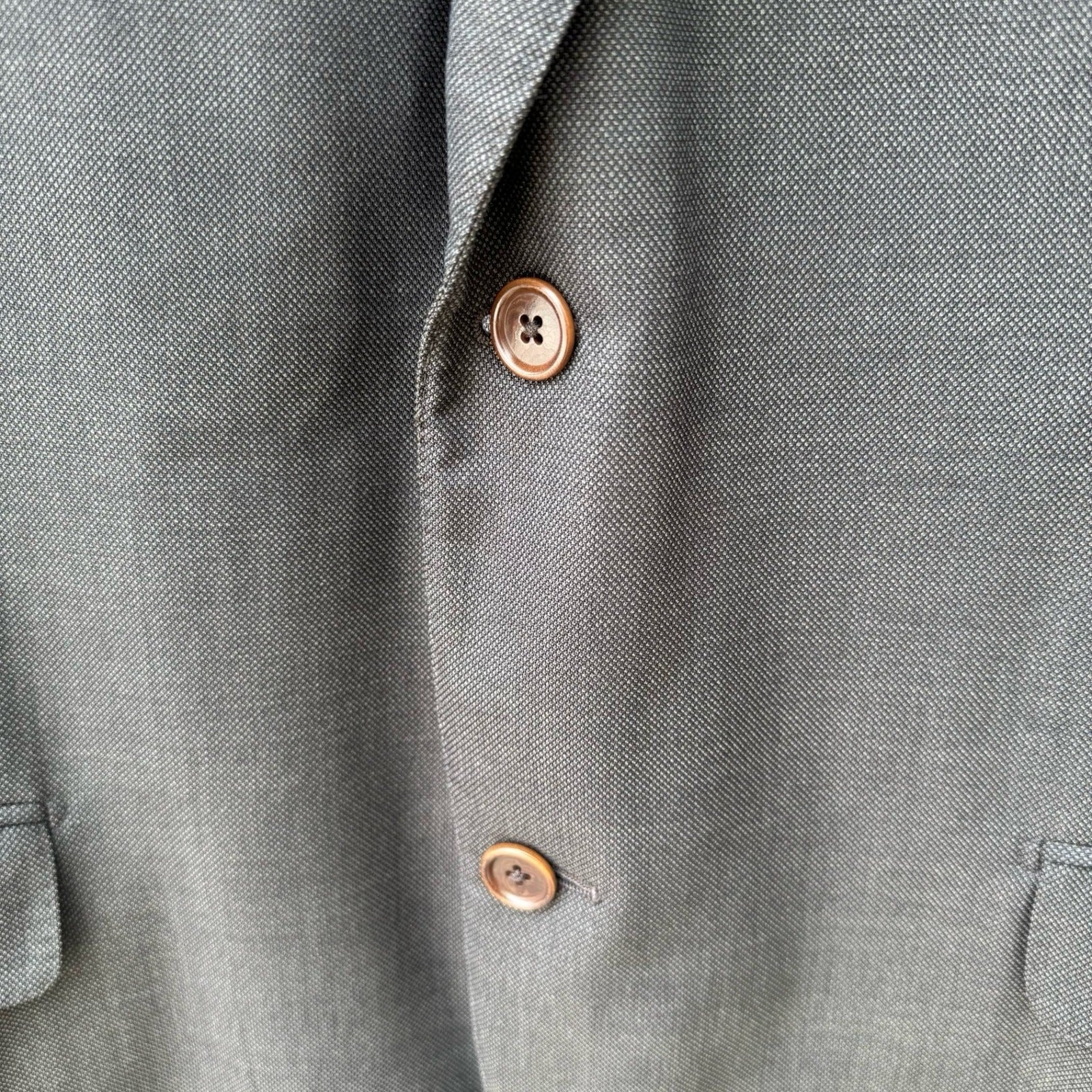 Mabro Alandales Mens 40R Super 130s Wool Blazer Brown Made Italy Luxury Office