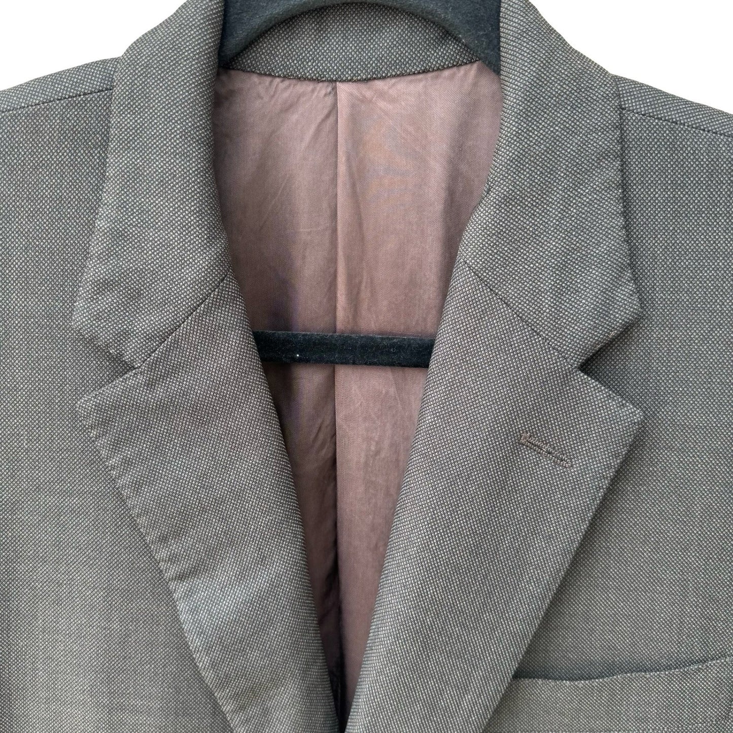 Mabro Alandales Mens 40R Super 130s Wool Blazer Brown Made Italy Luxury Office