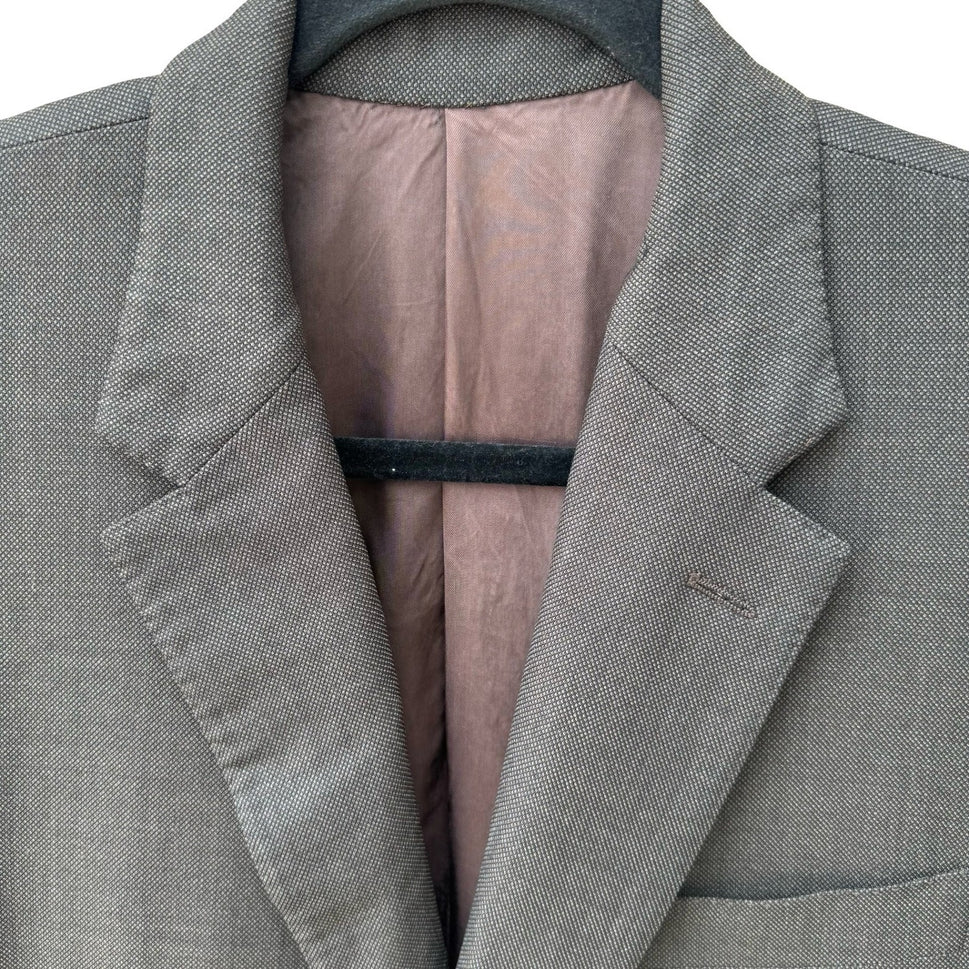 Mabro Alandales Mens 40R Super 130s Wool Blazer Brown Made Italy Luxury Office