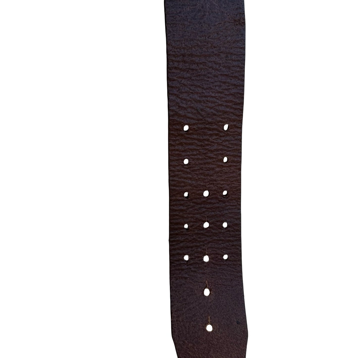 Vintage Y2K Wide Boho Western Cowgirl Brown Leather Statement Belt Silver Buckle