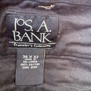 Switch Jos. A. Bank Mens Travelers Collection Plaid Pleated Cuffed Dress Pants 34x32 2 image