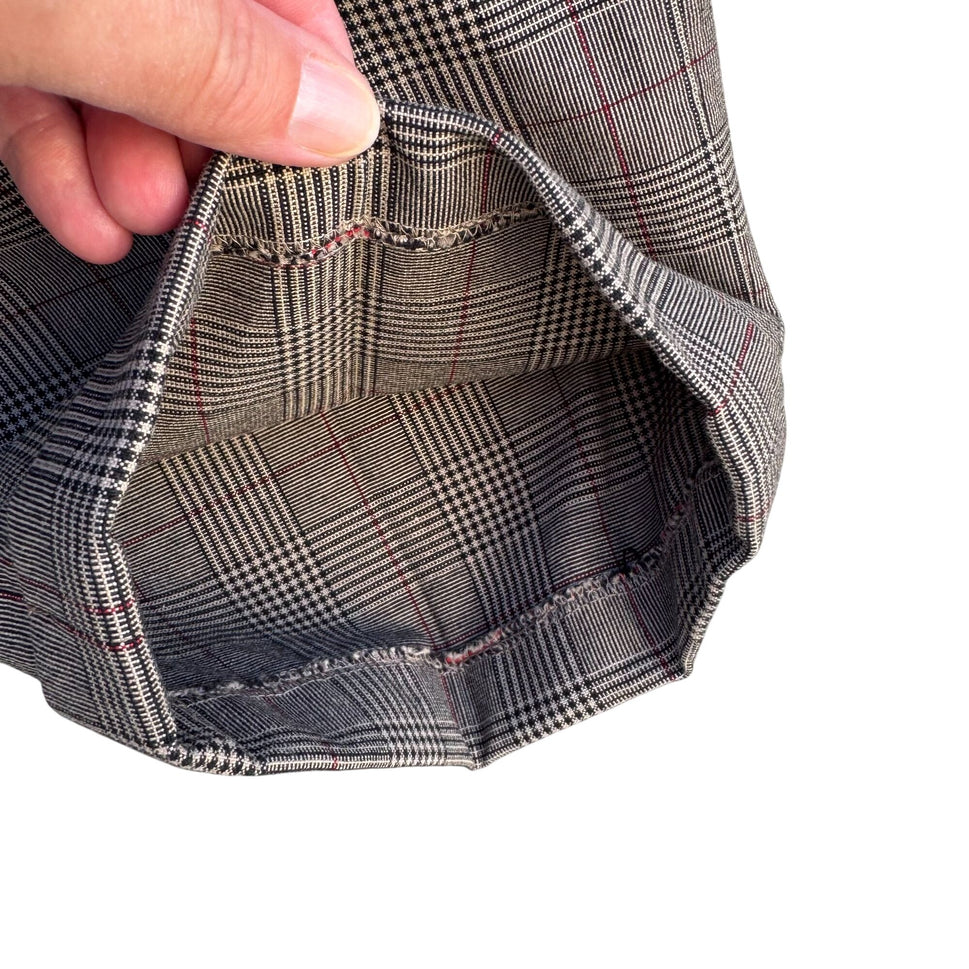 Jos. A. Bank Mens Travelers Collection Plaid Pleated Cuffed Dress Pants 34x32