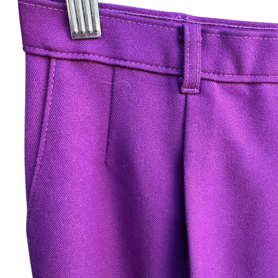 Bend Over Levi Strauss & Co Vintage 70s 80s Pleated Purple Womens Dress Pants